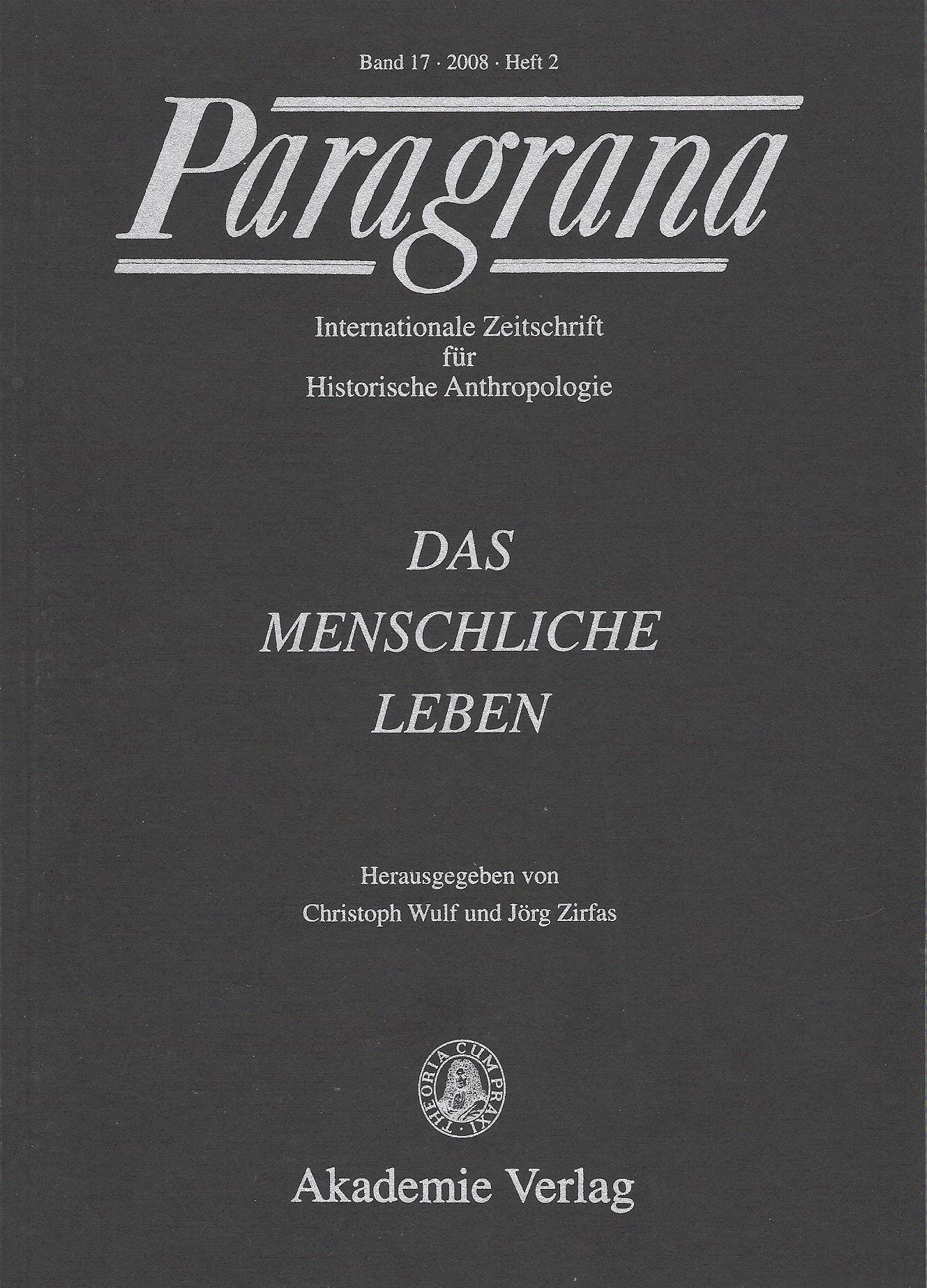 Das menschliche Leben • Anthropologie und Erziehung • Fachbereich Erziehungswissenschaft und