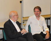 Salon#9 Sascha Wenzel (Freudenberg Stiftung) und  Peter Bleckmann (Transferagenturen für Großstädte) im Gespräch