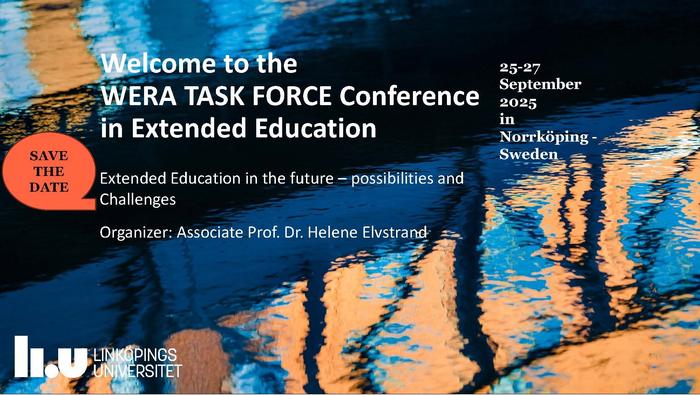 Save the date_WERA TASK FORCE Conference 2025