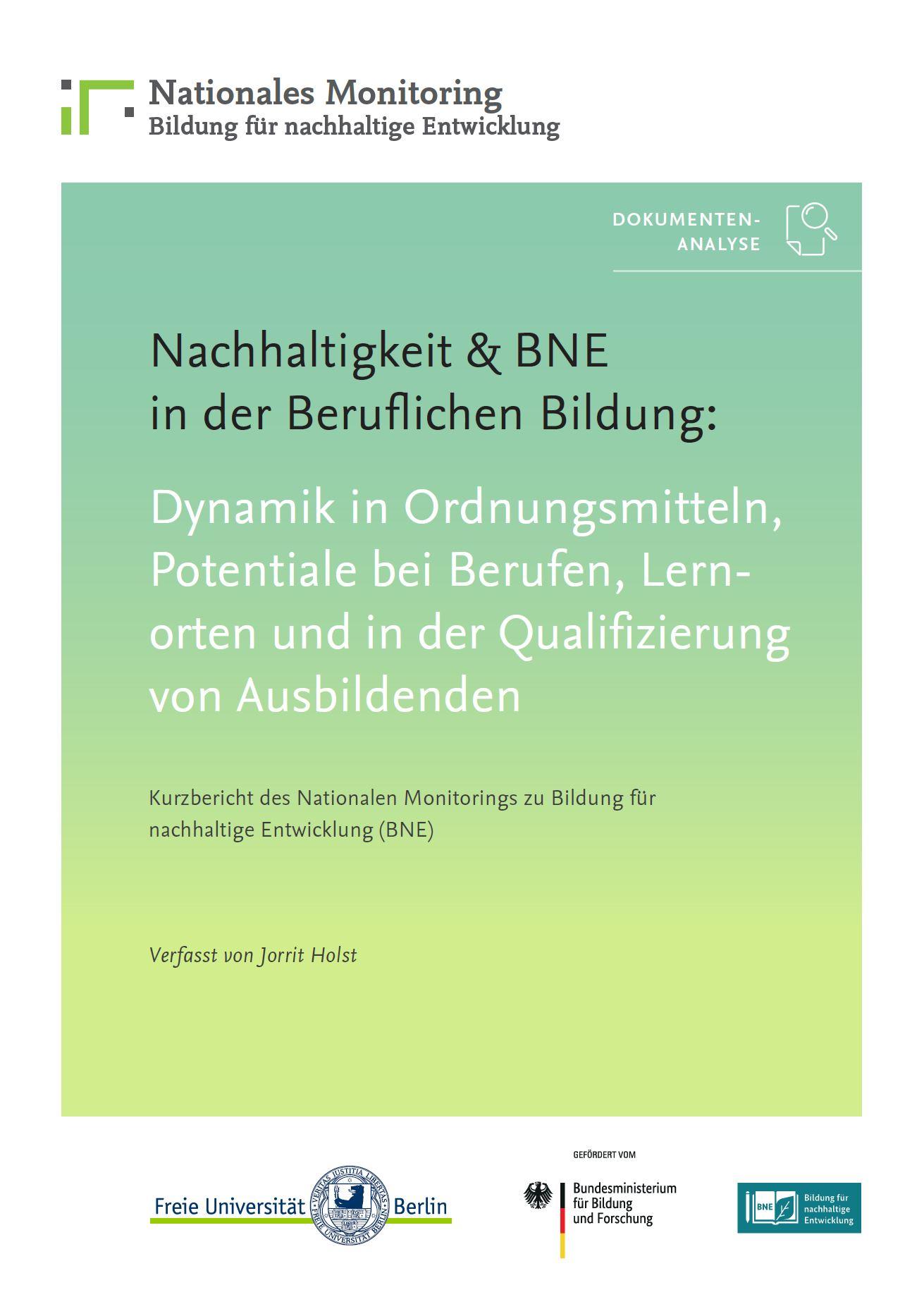 Neue Ergebnisse des Nationalen BNE-Monitorings in der Beruflichen Bildung