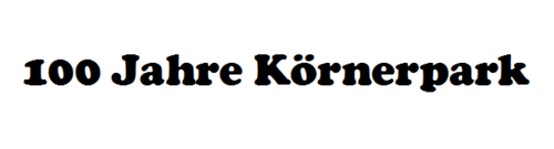Logo 100 Jahre Körnerpark