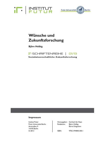 if-Schriftenreihe 01/13