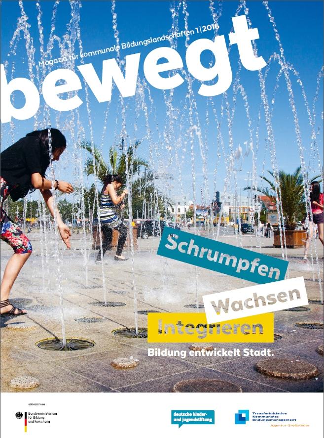 Titelblatt der Zeitschrift bewegt, Ausgabe 01/16