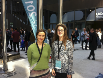 Dr. Mandy Singer Brodowski und Nadine Etzkorn bei der ECER 2017