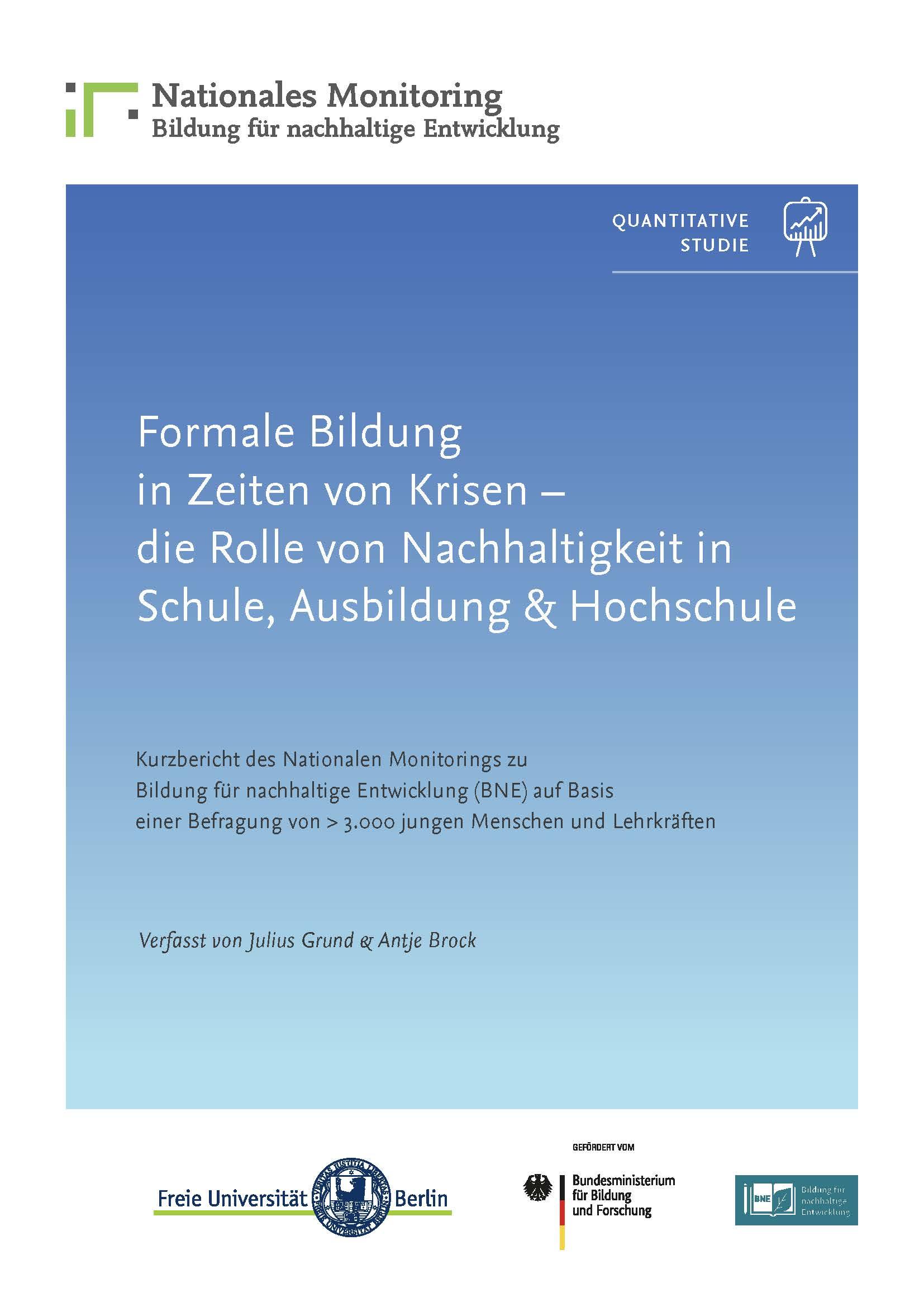 Neue Ergebnisse des Nationalen BNE-Monitorings in der formalen Bildung