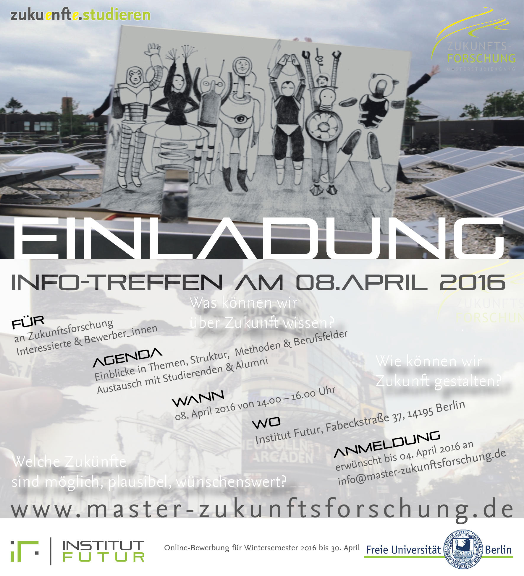 Info-Treffen Zuku(e)nft(e) studieren -  am 8. April 2016