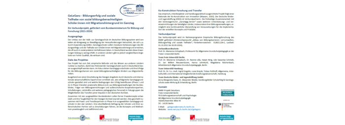 GeLeGanz Projektflyer