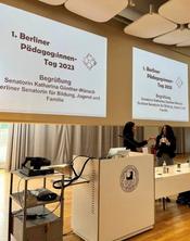 Senatorin Katharina Günther-Wünsch und Prof. Dr. Marianne Schüpbach
