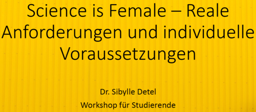 Science is Female-Workshop