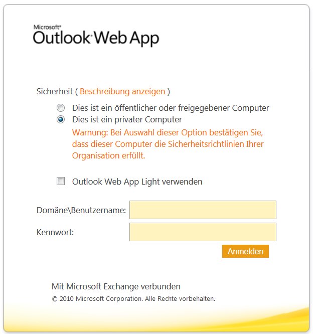 Outlook Web App